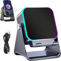 Induction Speaker Phone Stand – RGB Lights & Bluetooth