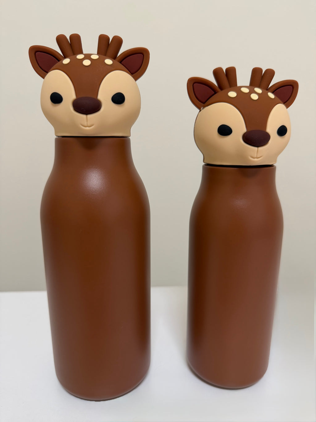 Kids 3D Animal Cap Water Bottle - Insulated Stainless Steel