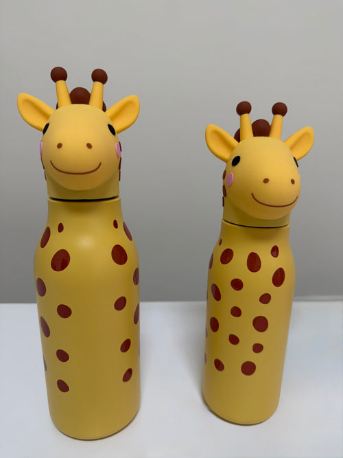 Kids 3D Animal Cap Water Bottle - Insulated Stainless Steel